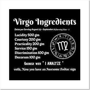 Virgo Ingredients Posters and Art